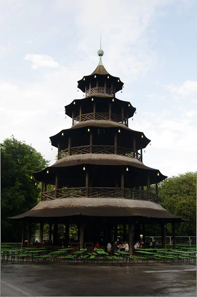 Pagoda in Munich's Englischer Garten - Spectacular Edinburgh Photography