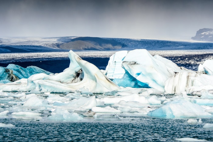 Icebergs at Jokulsarlon, Iceland