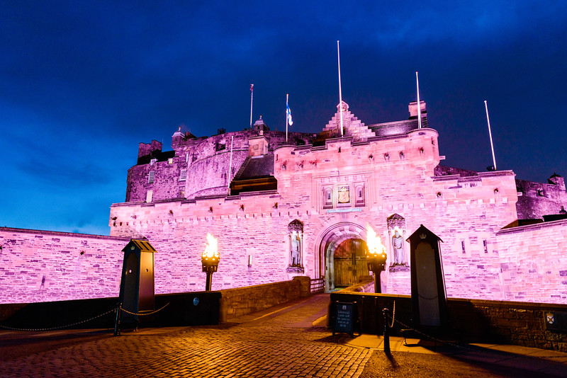 Fires Burning at Edinburgh Castle