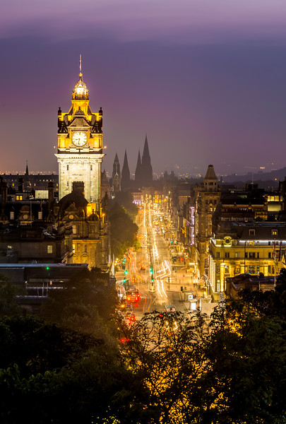 Light Trails on Princes Street