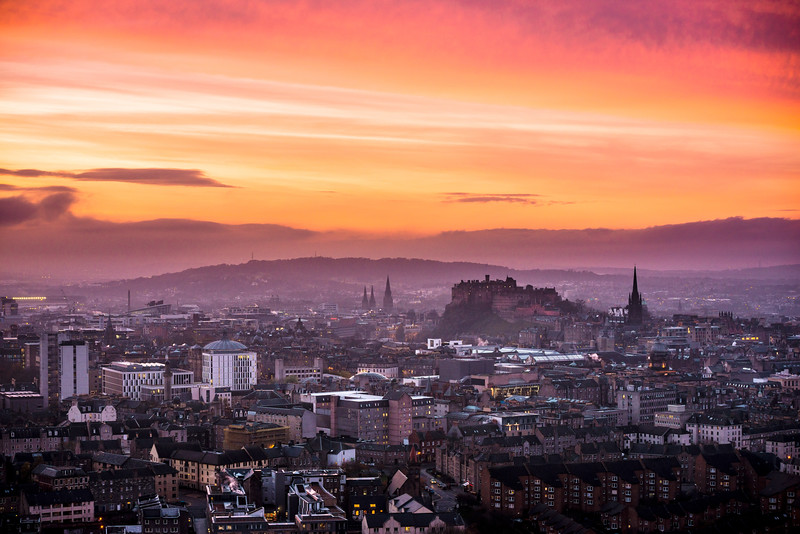 Red Sky from the Crags